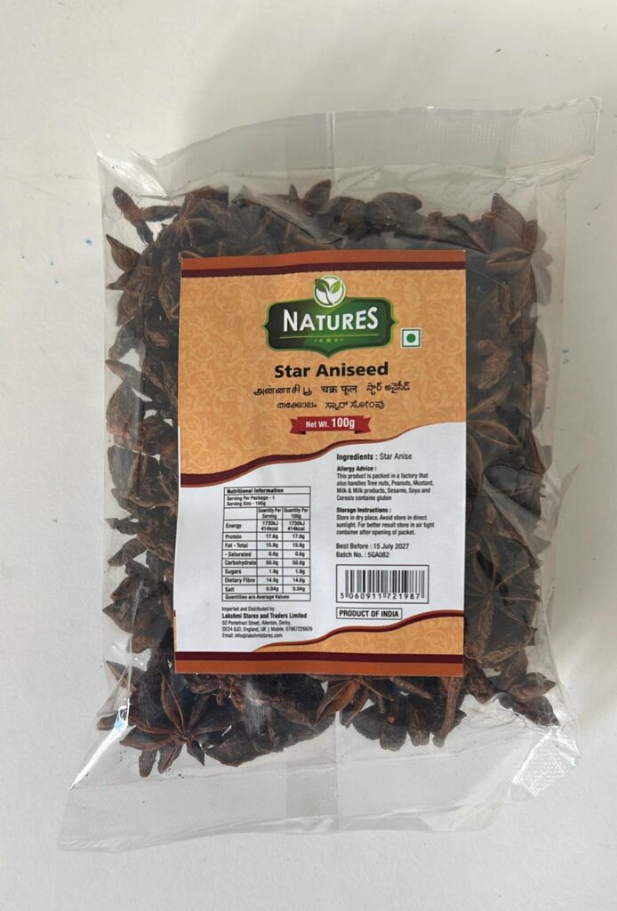 Natures Badian Star Aniseed 100G